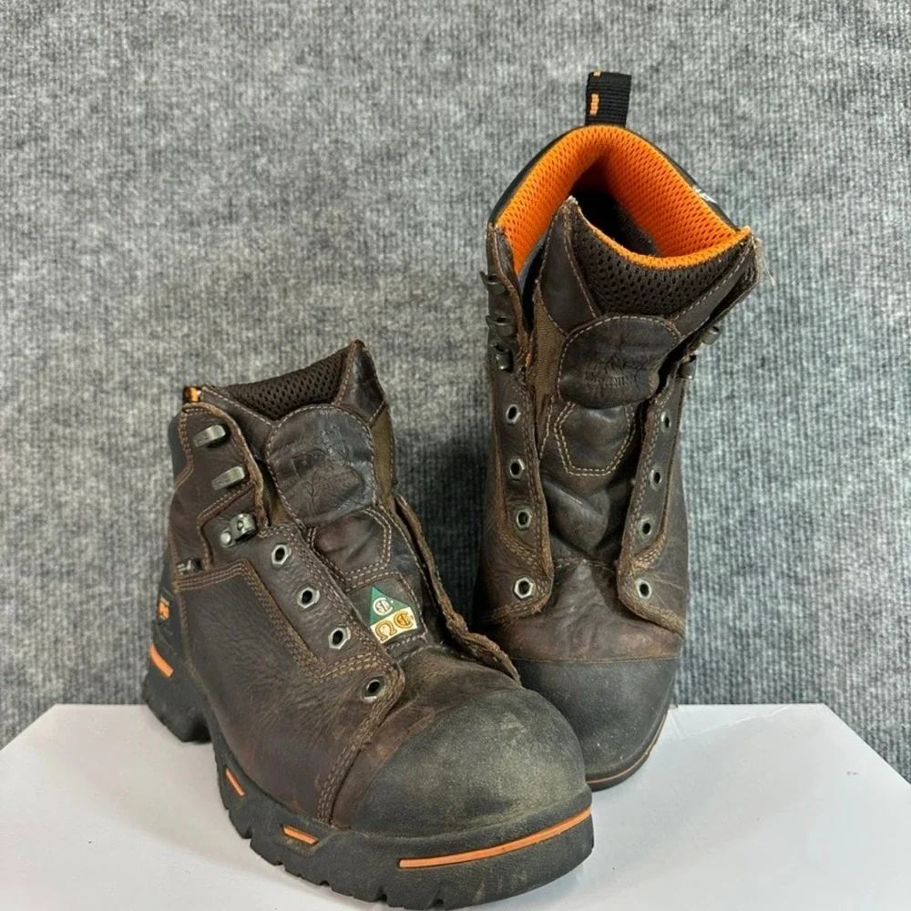 Timberland PRO Endurance Mens Steel Toe Puncture Resistant Work Boots Brown 8W